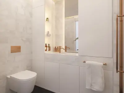 Modern bathroom interior 02 3D model