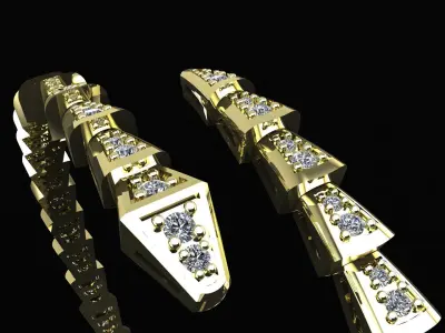  Bvlgari  Serpenti Viper Bracelet  Printing Model 3D print model