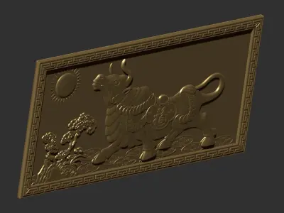 Bull Decoration 3D print model