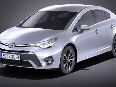 Toyota Avensis 2017 VRAY 3D model