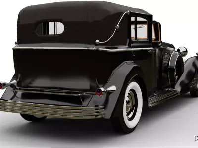 1938 Cadillac V16 - Vintage 3D Car Model 3D model
