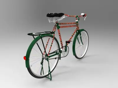 old bicycle 3D model