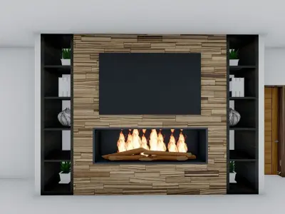 TV wall Design  3D model