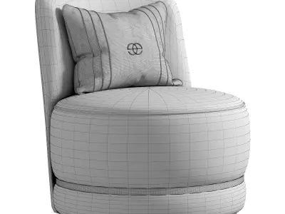 Perla Armchair by Elve Luxury 3D model
