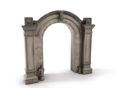 Classic Stone Arch model pack Low-poly 3D model