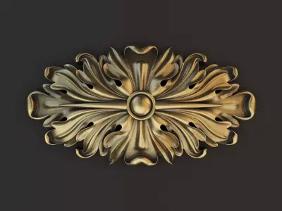 Rosette ellips 3D model