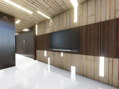 banquet hall design 3D model