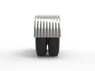 Semi truck Rear fenders Set 8 Scale 1 to 25 3D print model