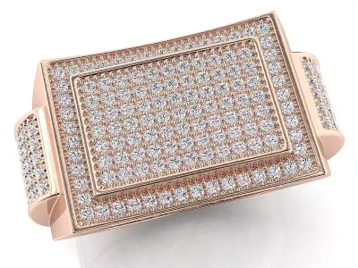 Big fancy mans ring 3D print model