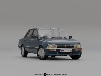 PEUGEOT 505 SX 1986 3D model
