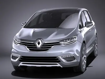 Renault Espace 2017 VRAY 3D model