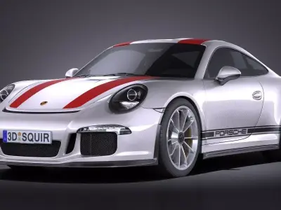 Porsche 911 R 2017 3D model