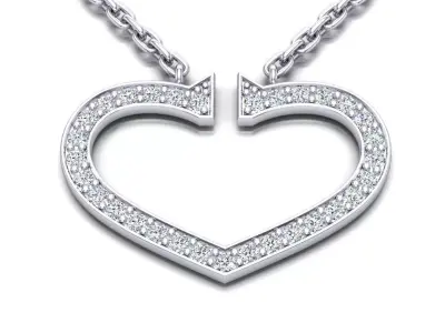 Pendent Heart 3D print model