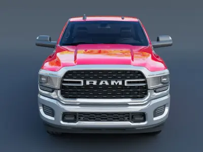 Ram 2500 bighorn 2022 Low-poly 3D model