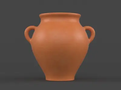 Clay Jug Set 3D model