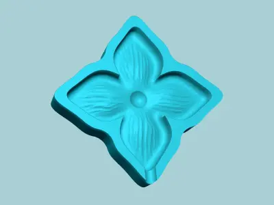 Bouvardia Flower Mold - Artificial EVA Molding 3D print model
