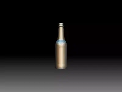 Bud Light Beer Bottle 3D Scan 3D model