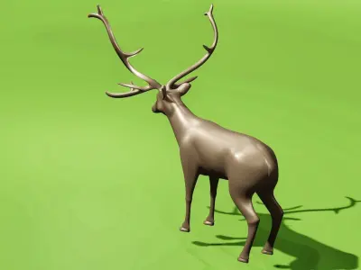Deer 3D model Low-poly 3D model purchase