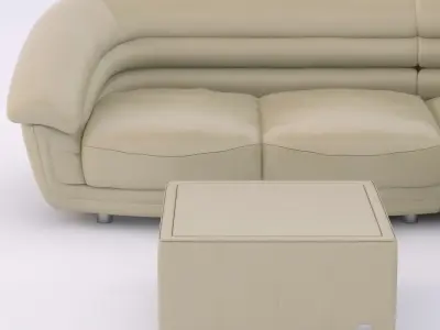 modern corner sofa 3D model purchase