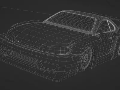 Nissan LB-Super Silhouette S15 SILVIA Low-poly 3D model
