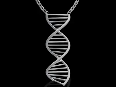 3D Necklace  Pendant DNA  Model Ready to 3DPrint 3D print model
