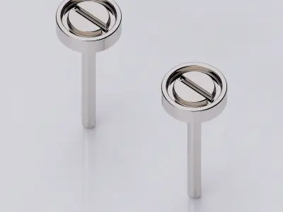 LOVE EARRINGS Small 3D print model