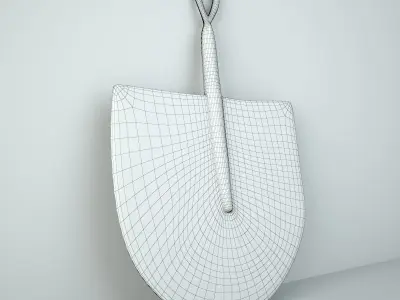 African Handwoven Fan 39 3D model