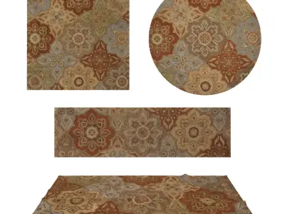 Rugs No 832 Low-poly 3D model