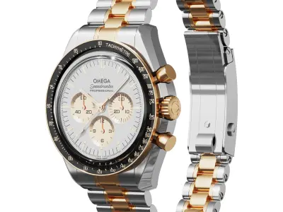 Omega Speedmaster Moonwatch Professional Moonshine 3D model