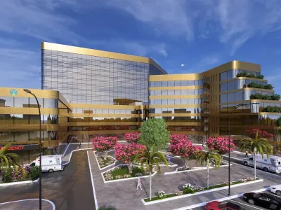 Modern Mixed Use Complex  Low-poly 3D model