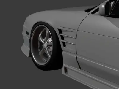 G Corporation Flash V2 Nissan 180sx Body Kit GTS GT6 GT7 Base 3D model