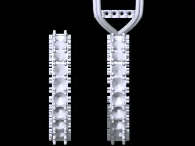 Ring and Back Ring infinity Free 3D print model