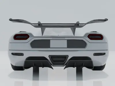 Koenigsegg Agera R  Low-poly 3D model