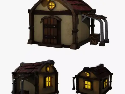 Stylized Middle-earth House Free 3D model