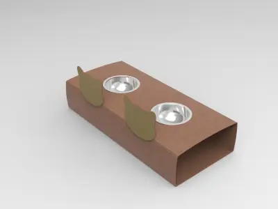 Yury Cat Food Bowl Low-poly 3D model