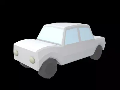 Cartoon Car v2 002 Low-poly 3D model