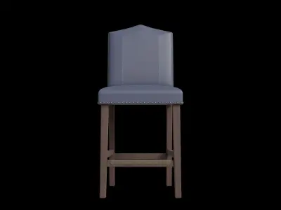 Canfield Faux Leather Counter Stool 3D model