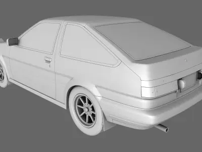 Toyota AE86 Sprinter Trueno 3D model