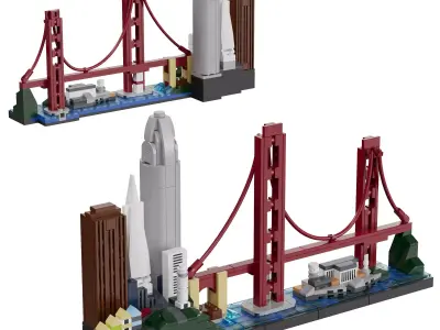 Lego Architecture Skyline - 21043 San Francisco 3D model