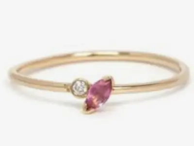 Gem Ring Marquise Free 3D print model