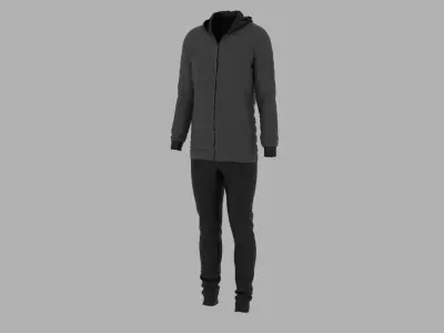 Sport Suit Low-poly 3D model 26
