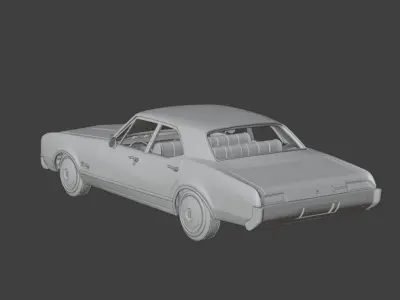 1967 Oldsmobile 88 Delmont 3D print model