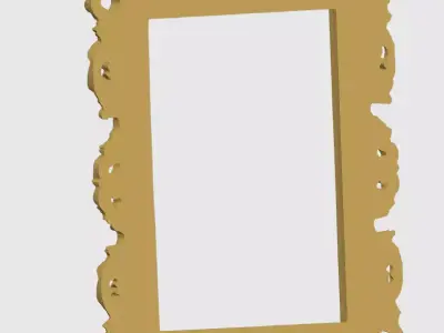 Decorative Picture Frame 02  Modern Design for 3D Printing 3D print model