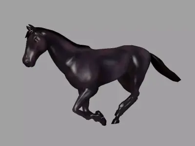 Horse Gallop Animation 3D model