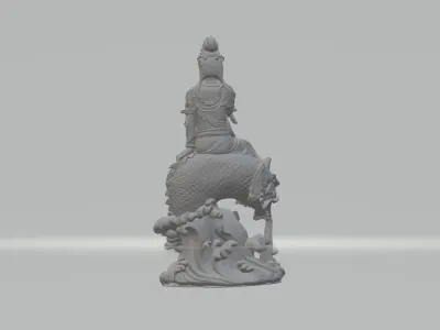 Fish and Beast Guanyin 3D print model