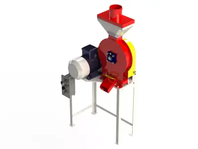 WG 4002 - Grain crusher - scrapper - 3kW 3D model