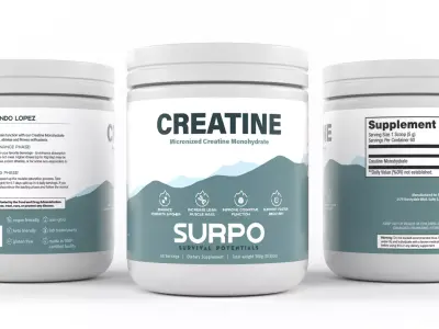 Protein Powder 3D model 15