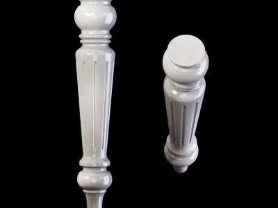 Classic leg 009 3D model