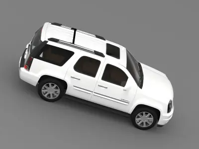 GMC Yukon Denali flex fuel 2014 3D model