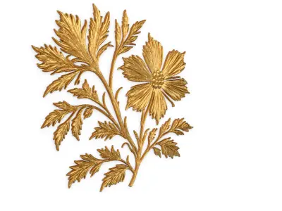 Classic decor ornament carved 38 3D model